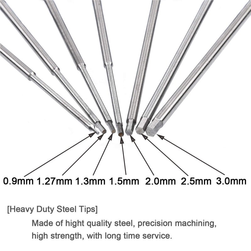 YoungRC RC Screwdriver Tools Kit 7pcs Hex Screw Driver Set for RC Models | 0.9mm 1.27mm 1.3mm 1.5mm 2.0mm 2.5mm 3.0mm - Image 5